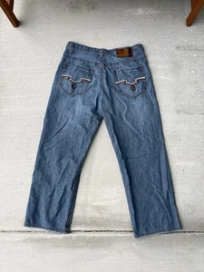 Ecko Unltd Jeans Mens 36 Blue Denim Baggy Fit Y2K Skater Grunge Urban Gorpcore - Picture 1 of 12