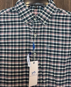 Southern Tide L 12-14 Plaid Sports Shirt Boys Coastal Passage Button Down NWT - Picture 1 of 10