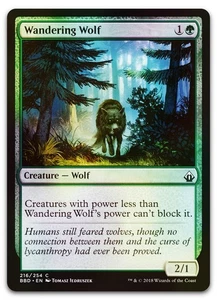 Wandering Wolf #216 (Foil) (NM) Battlebond BBD Magic MTG - Picture 1 of 2