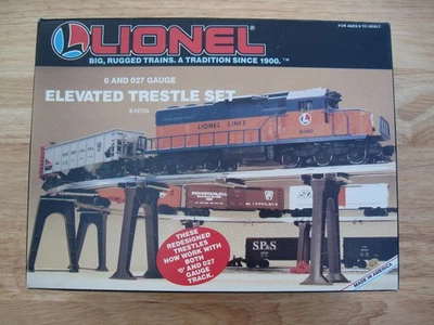 NEW Lionel 6-12755 For O / O-27 Gauge Elevated Trestle Set (Set of 10) - Image 1 of 4