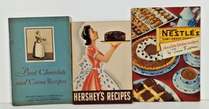 (3)Hersheys Recipe Booklets 1940, Nestles 1951, Baker Cocoa 1931 Promo Pamphlets - Picture 1 of 16