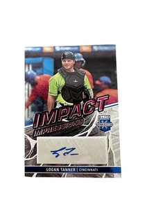 2023 Panini Elite Extra Edition Impact Impressions Logan Tanner  #11-LTN Auto - Picture 1 of 2