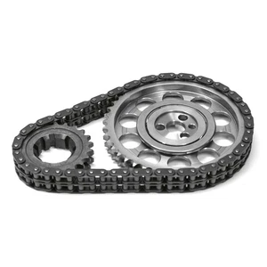 Chevy SBC 350 Late Double Roller 9 Keyway Billet Steel Timing Chain Kit(Tor/Brg) - Picture 1 of 2