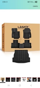 Lasfit for Toyota RAV4 2019-2025 Floor Liners + Cargo Mats Black TPE All Weather - Picture 1 of 3