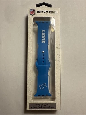 Correa de reloj NFL para Apple Watch 42 44 y 45 mm Lions Soar Tech silicona elevada Foto 1 de 4