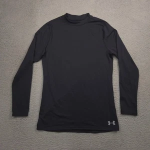 Under Armour ColdGear Compression Shirt Men’s M Black Mock Long Sleeve - Picture 1 of 8