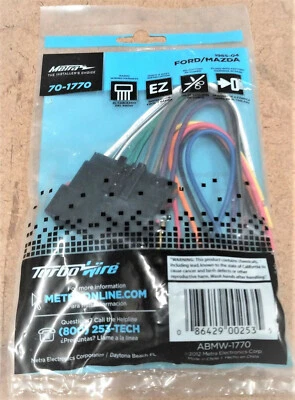 METRA 70-1770: Conectores de radio/estéreo para enchufes de cableado de fábrica Ford/Mazda Foto 1 de 4