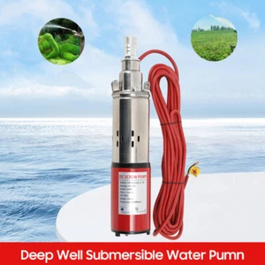 Submersible Pump 12V Stainless Steel Deep Well Water DC Pump 1500L/H Durable HOT - Picture 1 of 12