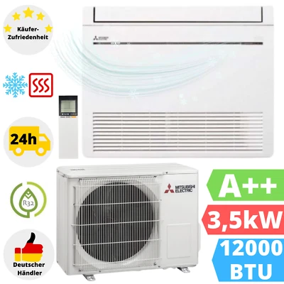 Mitsubishi Truhengerät 3,5kW Klimaanlage Klimagerät Inverter 12000BTU Standklima - Bild 1 von 4