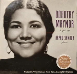 Dorothy Maynor : Arpad Sandor 1940 Live Performance - Audio CD - Foto 1 di 2