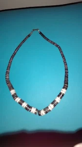 Vintage Halskette aus Knochen, brauner Koralle und Messing - Bild 1 von 3