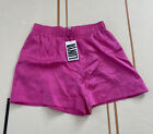NWT Lunya Washable 100% Silk Shorts Caffeinated Pink Size Small