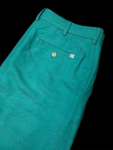 Peter Millar Crown Sport Golf Shorts Angeln Print grün Stretch Gr. 36 NEU - Bild 1 von 12