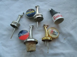 Flaschenausgießer, Flaschenverschluß, 60er/ 70er: Cinzano, Stock, Asbach-Uralt - Bild 1 von 2