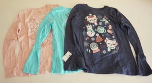 PACK DE 3 CAMISETAS TEMÁTICAS DE INVIERNO MANGA LARGA THE CHILDREN'S PLACE NIÑAS GRANDES MULTI NUEVAS CON ETIQUETAS - Imagen 1 de 4