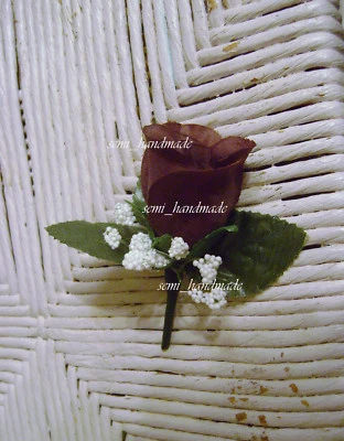 Pin rosa boutonniere~corsé~tu elección~novio~padrino~promoción~boda~quinceañera Foto 1 de 4