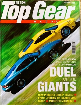 TOP GEAR MAGAZINE AUG-1999 - Aston DB7 Vantage, BMW 328Ci E46, Peugeot 406 Coupe - Image 1 of 2