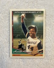 1994 Topps HANK AARON #715 - 20th Anniversary 715 Braves OF