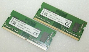 KINGSTON 8GB 2X4GB 1Rx16 PC4-2666V DDR4 Laptop Memory Ram HP26D4S9S1ME-4 Grade A - Picture 1 of 1