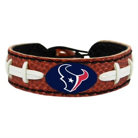 Houston Texans Football Leather bracelet team color game wear Cover