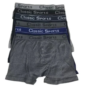 6er, 12er Pack Herren Boxershorts Uni Button Fly Unterwäsche Unterhosen Trunks Boxer - Bild 1 von 15