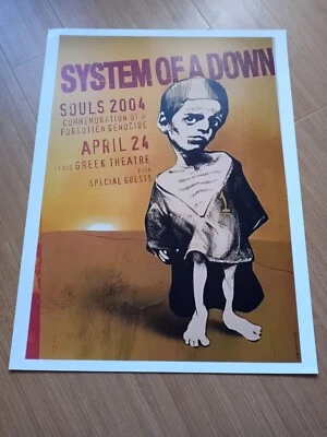 SYSTEM OF A DOWN (SOAD) 2004 SOULS CONCERT POSTER Rare 18x24 - Image 1 of 4