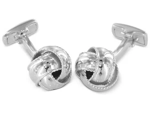 BROOKER Manschettenknöpfe Knoten silber - Bild 1 von 1