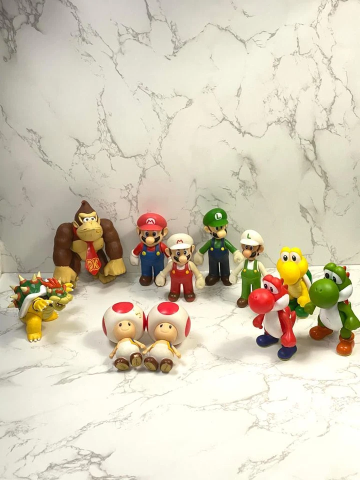 Nintendo 64 Super Mario Bros. Figures Lot of 11 - Image 1 of 4