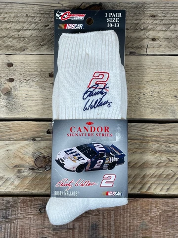 NASCAR #2 Rusty Wallace Socks 10-13 Men Competitors View Penske 1997 Stockings Cover
