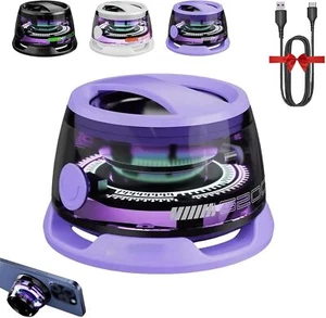 Magnetic Phone Speaker, Multifunctional Bluetooth Speaker Stand with RGB Light - Photo 1 sur 19