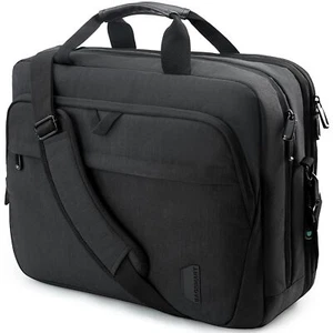 LAPTOP BAG for Men Computer Briefcase Expandable Black 17.3 Inch BAGSMART - Picture 1 of 7