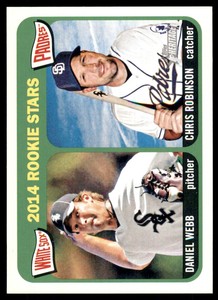 2014 Topps Heritage Daniel Webb/Chris Robinson RC Chicago White Sox/San Diego