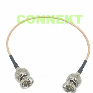 BNC Q9 75ohm male to plug RG179 HD-SDI video signal pigtail cable 70cm 28" hyper - Picture 1 of 2