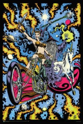 Rebellion by Dirty Donny Non-Flocked Blacklight Poster - 24" x 36"