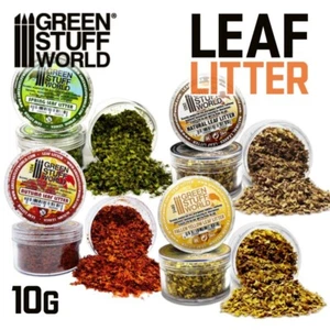 Green Stuff World : LITIÈRE DE FEUILLES - Feuillage miniature modèle à base et échelle 10 g - Photo 1 sur 15