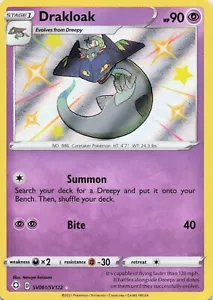 Drakloak #SV061/SV122 - Shining Fates - Shiny Holo Rare - Pokémon TCG - NM - Foto 1 di 2