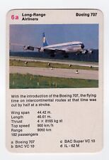 Old Airplane Card issued in  Australia. Boeing 707