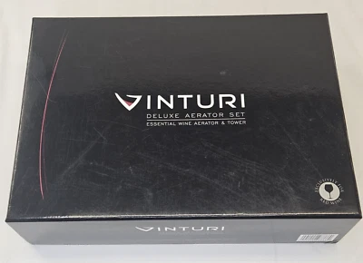 Vinturi Deluxe Essential Red Wine Aerator and Decanter Tower Set New Open Bx - Image 1 of 4