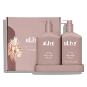Alive Body Wash & Lotion Duo + Tray - Raspberry Blossom & Juniper - Picture 1 of 7