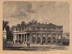 32136/ Holzschnitt aus 1870 – Schloß Monbijou in Berlin - Picture 1 of 1