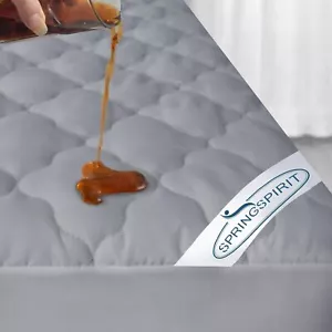 Waterproof Quilted Mattress Cover Pad Protector Multi-Size Absorbent Topper - Picture 1 of 16