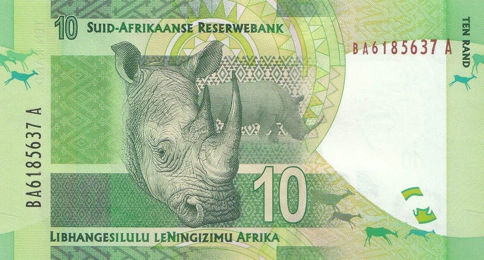 2012 South Africa 10 Rand Uncirculated (Nelson Mandela) note - Image 1 of 2