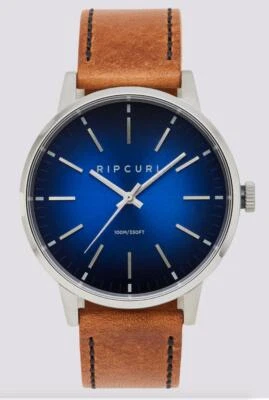 Rip Curl Mens DRAKE LEATHER Surf Waterproof WATCH New - A3310 Deep Blue - Image 1 of 4