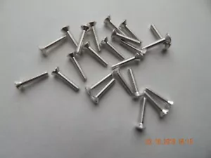 ALUMINUM OVAL HEAD SLOTTED MACHINE SCREWS 10/24 x 1". 20 PCS. NEW - Picture 1 of 1
