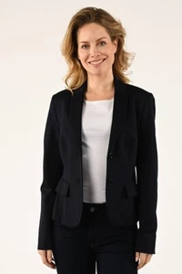 Marc Cain Women’s Black Premium Long Sleeve Blazer Jacket Style Size - 1 (S) - Picture 1 of 15