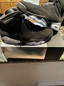 Air Jordan Retro 6 Black/gray Mens Sz 10.5 - Picture 1 of 5