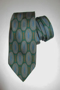 Vintage 1960er A. Sulka & Co Paris Herren Seidenkrawatte geometrisches Muster Design - Bild 1 von 5