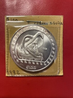 1992 Mexico 100 Pesos Guerrero Aguila 1 Oz. Silver Proof - Image 1 of 4