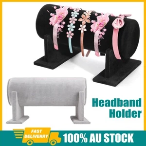 Jewelry Display Stand Headband Holder Organizer Chains Velvet Storage Rack - Picture 1 of 12