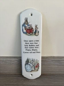 Wedgwood - Beatrix Potter - Peter Kaninchen Porzellan - 1x Türteller - Kinderzimmer - Bild 1 von 11